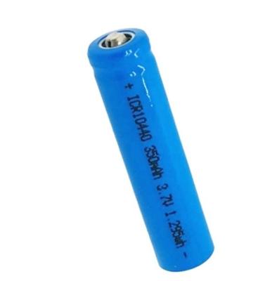 China AAA Lithium Ion Rechargeable Battery Cell Icr10440 Batteries 3.7V 350mAh for sale