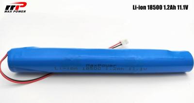 China NCR 18500 Lithium Ion Rechargeable Battery Pack 1200mAh 11.1V For Security Scanner for sale