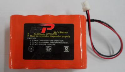 China 12V 600mAh aa nicd battery , ni cd rechargeable batteries KS KFI Emergency lighting for sale