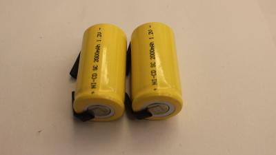 China SC Size 1.2V Cylindrical NICD Rechargeable Batteries 2000mAh for R/C Hobbies for sale