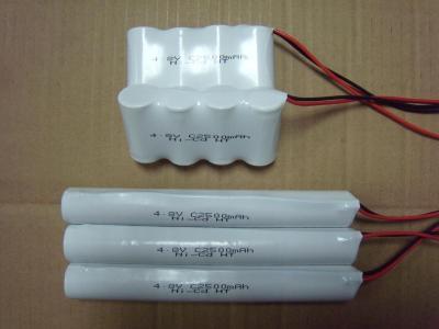 Chine La batterie de NicAd d'éclairage de secours emballe C2500 4.8V, paquet de la batterie 2500mAh à vendre