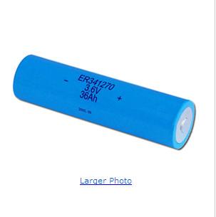 China Primary AA 2400MAH Li-Socl2 Battery 3.6V For Intelligent Water Meter for sale