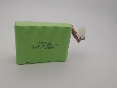 China Low Te Rechargeable Nimh Battery Pack AA 1800 12V 500 Cycles With Trick Charge for sale