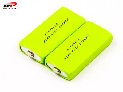 China Flat  0.72wh 1.2V 4/5F 600mAh Prismatic NIMH Battery for sale