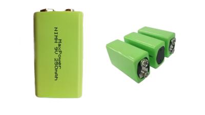 China 250mAh 300mAh 9V Nimh Rechargeable Battery IEC62133 for sale