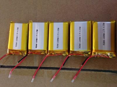 China Hohe Entladungs-Lithium-Polymer-Batterie 1100mAh 3.7V für Digitalkameras zu verkaufen