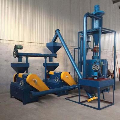 China 45KW Waste Tyre Recycling Machine Grinding Tires Into Crumb Rubber Line for sale