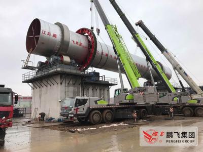 China Pengfei 400tpd Active Lime Calcination Rotary Kiln for sale