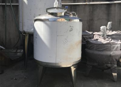 China Large Stainless Steel Tank , Steam Heating Milk Storage Tank For Production Line for sale