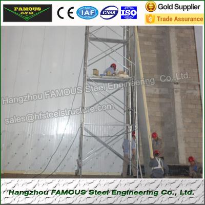 China 75mm Thick Thermal Insulated Sandwich Panels PU Wall System Use for sale