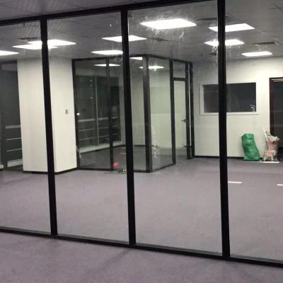 China Rectangle Office Glass Partition Curtain Wall With Heat Insulation for sale
