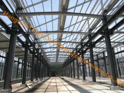 China Pre-engineered Steel Structure Frame Building System Long Span Warehouse for sale
