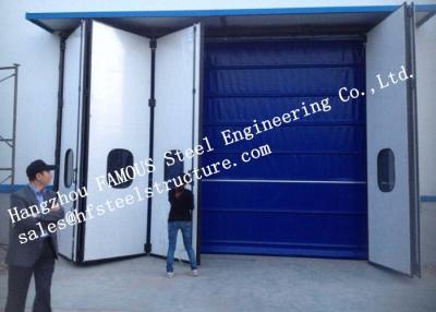 China Aesthetic Aluminum Alloy Industrial Garage Doors Folding For Warehouse , Simple Installation for sale