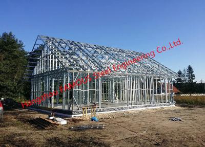 China Galvanized H - Beam Steel Structure Framing Systems For Workshop Or Villa House for sale