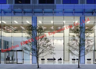 Chine Porte en verre de façade de portes industrielles résidentielles de garage pour la salle d'exposition d'exposition à vendre