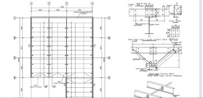 Chine Modélisation de la conception structurelle de hangar en métal de modeleur de structure métallique de conceptions techniques à vendre