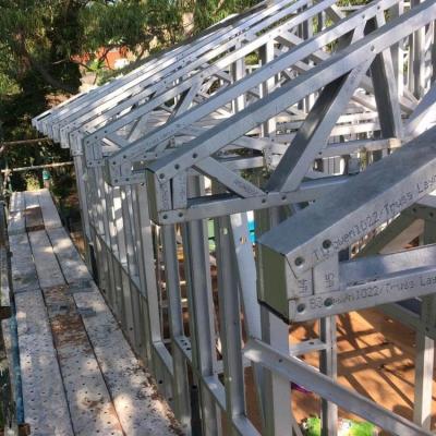 China Q235b Light Gauge Steel Frame House Residential Construction With As Nz Standard for sale