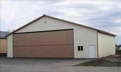 China PEB Steel Aircraft Hangars With 26Ga Color Steel Corrugated Panels for sale