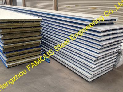 China Construction PU Insulated Sandwich Panels Polyurethane Foam Steel for sale