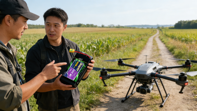30Ah Semi-Solid High Capacity Drone Battery Cell technical diagram and specifications