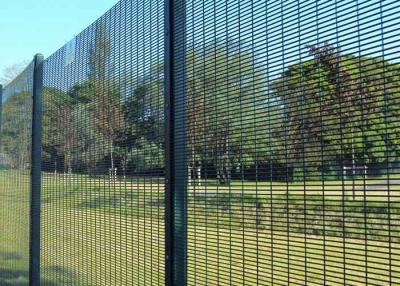 China Green 358 Anti Climb Mesh Galfan 358 Mesh Fencing For Higher Level Security for sale