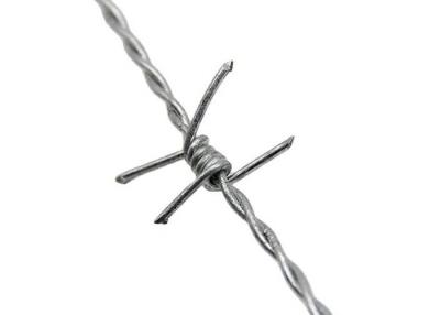 China 1.4mm To 2mm Double Twist Barbed Wire Galvanized Surface for sale