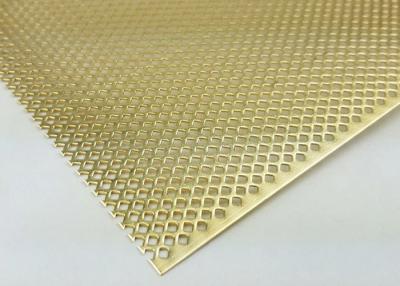 China Perforated Brass Sheets Corrosion Resistant, Durable and Aesthetic For Architecture and Decoration for sale