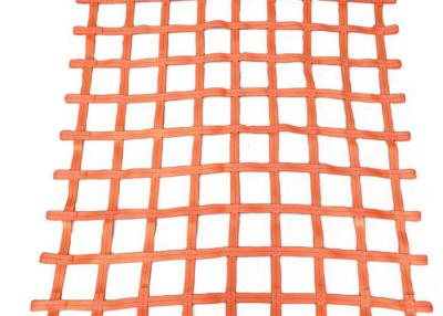 China Orange 1×1m 2×2m 4×4m Safety Lifting Net Good Impact Resistance for sale