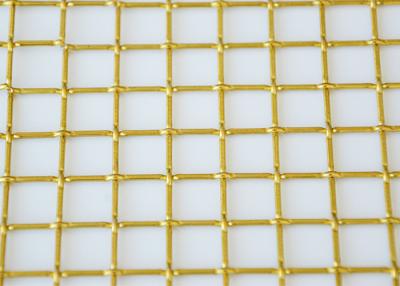 China Antique Brass Woven Wire Mesh Large Diamond Hole Plain Weave for sale