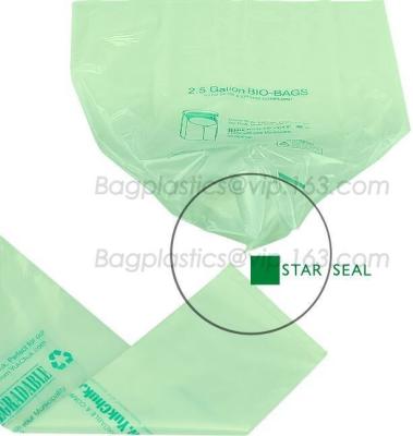 China 100% compostable star seal bags, bags on roll, bags in roll, produce bags, film on roll, t-shirt plastic shopping bags for sale
