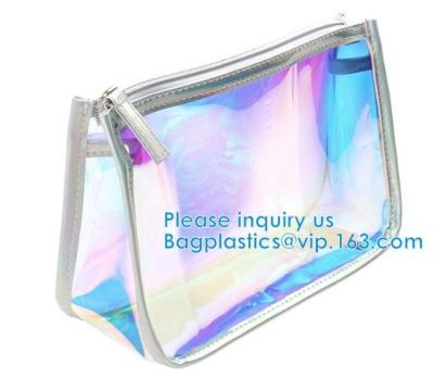 China Travel Pouch, Manufacture Clear PVC Zipper Puller Cosmetic Bag,Holographic Travel Pouch Cosmetic Bag Envelope Clutch Bag for sale