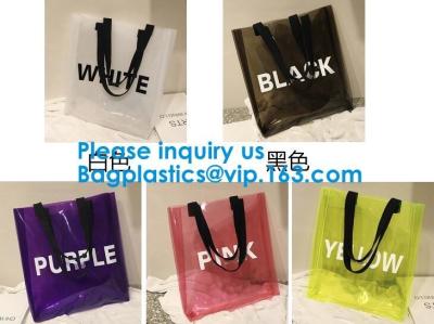 Custom Fashion New Design Women Hologram Handbag Jelly Pvc Clear Shoulder Bag Iridescent Tote Bag