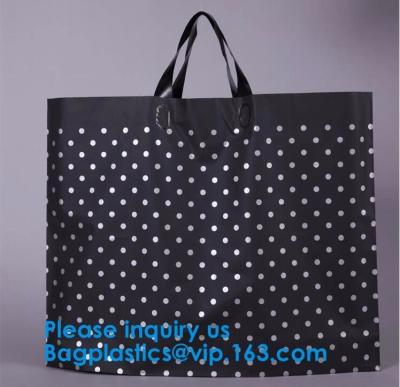 China Eco Friendly Green Pack Solf Loop Plastic Bags/ Cheap Flexiloop Bags/ Soft Loop Handle Biodegradable Bags for sale