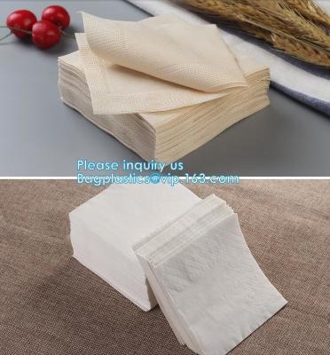 China 1/4 Fold Coffee Bar Beverage Black Paper Napkin,Printing paper napkin/decorative paper dinner napkins, BAGPLASTICS,PAC for sale