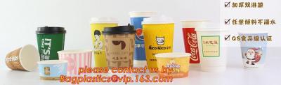 China Food use disposable plastic paper cup and coffee lids, pla cups,biodegradable paper cups with lids,100% compostable pape for sale