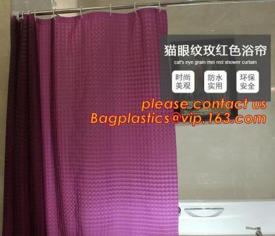 China PEVA Bathroom hooks shower curtain, PEVA Shower Curtain Disposable Bath Curtain, shower curtain For Hotel Bathroom packa for sale