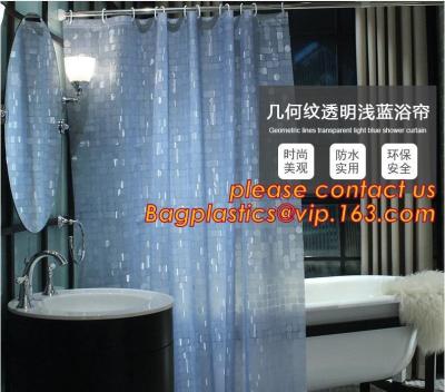 China Mould Proof Waterproof white and black trellis design pvc custom bath curtain printed shower curtain, High quality Polye for sale