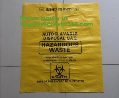 China Bio-Medical Hazardous waste,Bio-hazard Specimen Bag 6″ X 9″ Printed English Medical Mart,Biological Waste Management and for sale