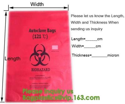 China Aerohazard Biological Hazard Bag 240x160mm,Red Medical Waste Disposal Bags | US Bio-Clean,Biohazard Bags - Biohazard Dis for sale