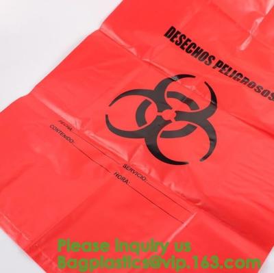 China Waste Disposal Guide for Research Labs,HDPE Biological Hazard bags,Biological Hazard Waste Bags, 600 x 500mm, Yellow-50/ for sale
