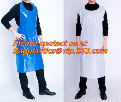 China Plastic White Embossed Disposable Pe Aprons/plastic apron/disposable apron,Spa and Beauty Items PROTECTIVE PRODUCTS PAC for sale