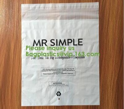 China Let us Fight plastic together, 100% compostable mailing bag,custom biodegradable mailing bag courier bag for cloth shoeb for sale