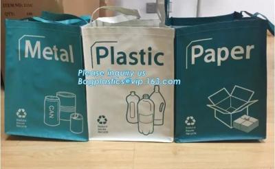 China Factory custom recyclable folding laminated pp non woven bag shopping with heat transfer printing non woven fabric carry for sale