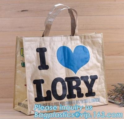 China Reusable Advertising PP Woven Shopping Bag,Custom Laminated Shopping PP Woven Bag Promotional Tote Bag, bagplastics pack for sale