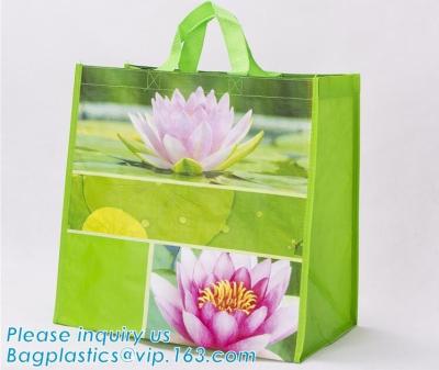 China recycled pp woven laminated shopping bags glossy pp woven bags for advertising,ecofriendly pp lamination non woven shopp for sale
