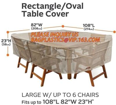 China RECTANGLE, PVAL TABLE COVER, LARGE W/UP TO 6 CHAIRS FITS UP TO 108