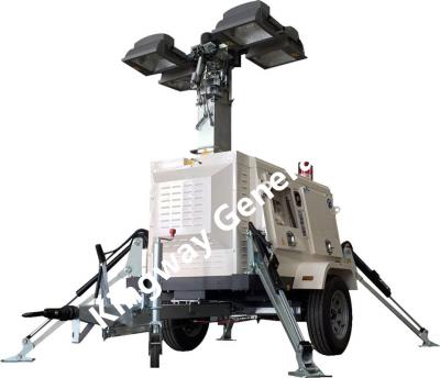 China 9m Lifting Height Light Tower Kubota Engine For Construction Site for sale