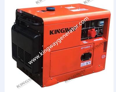 China Sistema de generador silencioso del generador portátil anaranjado del color 8KVA 12Hp en venta