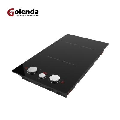 China Knob Control Double Induction Cooker 220v 2900W Power Mode New Design Induction Cooker Built-in Induction Cooktop à venda
