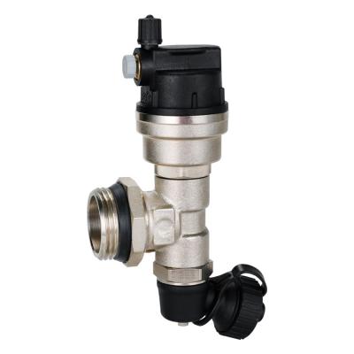 China Brass Floor Heating Drain Cock Pressure Valves with Air and Water Drainage Function for sale